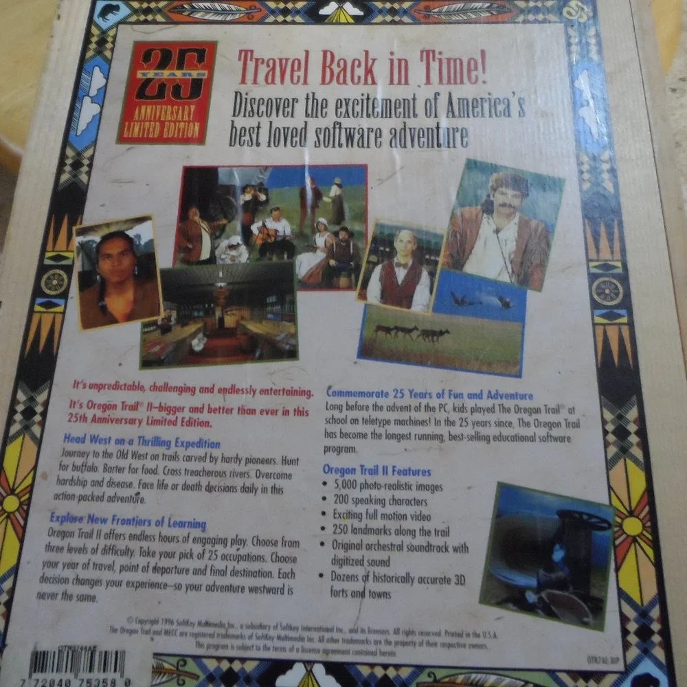 Oregon Trail II 25th Anniversary Limited Edition PC Game + Box + Strategy Guide